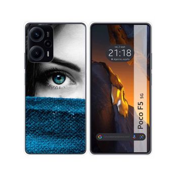 Funda Silicona Para Xiaomi Poco F5 5g Diseño Ojo Dibujos