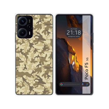 Funda Silicona Para Xiaomi Poco F5 5g Diseño Sand Camuflaje Dibujos