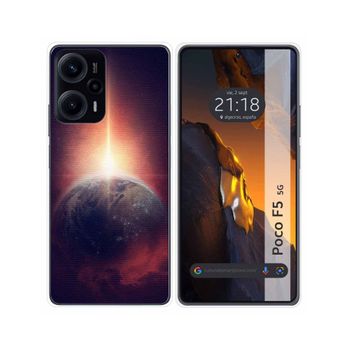 Funda Silicona Para Xiaomi Poco F5 5g Diseño Tierra Dibujos