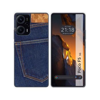 Funda Silicona Para Xiaomi Poco F5 5g Diseño Vaquero Dibujos