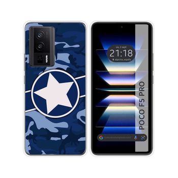 Funda Silicona Para Xiaomi Poco F5 Pro 5g Diseño Camuflaje 03 Dibujos