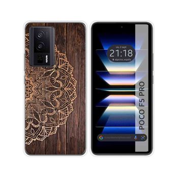 Funda Silicona Para Xiaomi Poco F5 Pro 5g Diseño Madera 06 Dibujos