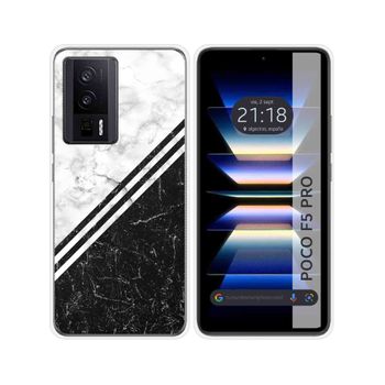 Funda Silicona Para Xiaomi Poco F5 Pro 5g Diseño Mármol 01 Dibujos