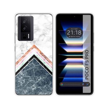 Funda Silicona Para Xiaomi Poco F5 Pro 5g Diseño Mármol 05 Dibujos