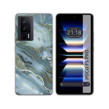 Funda Silicona Para Xiaomi Poco F5 Pro 5g Diseño Mármol 09 Dibujos