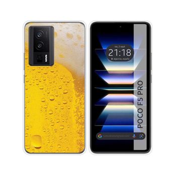 Funda Silicona Para Xiaomi Poco F5 Pro 5g Diseño Cerveza Dibujos