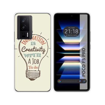 Funda Silicona Para Xiaomi Poco F5 Pro 5g Diseño Creativity Dibujos