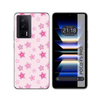 Funda Silicona Para Xiaomi Poco F5 Pro 5g Diseño Flores Dibujos