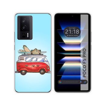 Funda Silicona Para Xiaomi Poco F5 Pro 5g Diseño Furgoneta Dibujos