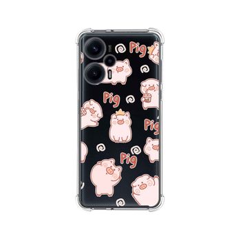 Funda Silicona Antigolpes Para Xiaomi Poco F5 5g Diseño Cerdos Dibujos