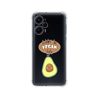 Funda Silicona Antigolpes Para Xiaomi Poco F5 5g Diseño Vegan Life Dibujos