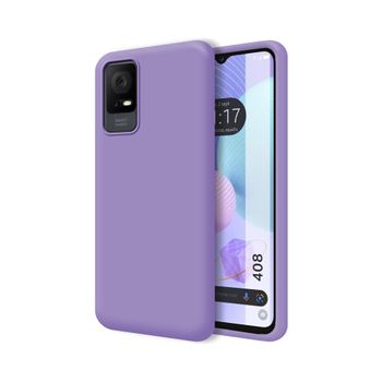 Funda Silicona Líquida Ultra Suave Tcl 408 Color Morada