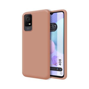 Funda Silicona Líquida Ultra Suave Tcl 408 Color Rosa