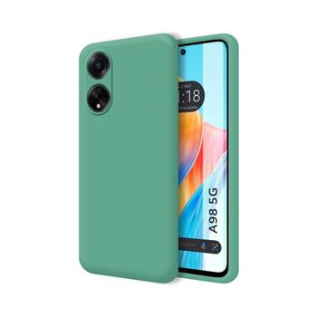 Funda Silicona Líquida Ultra Suave Oppo A98 5g Color Verde