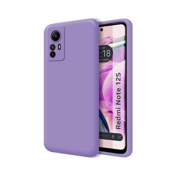 Funda Silicona Líquida Ultra Suave Xiaomi Redmi Note 12s Color Morado