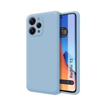 Funda Silicona Líquida Ultra Suave Xiaomi Redmi 12 Color Azul