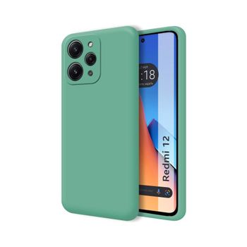 Funda Silicona Líquida Ultra Suave Xiaomi Redmi 12 Color Verde