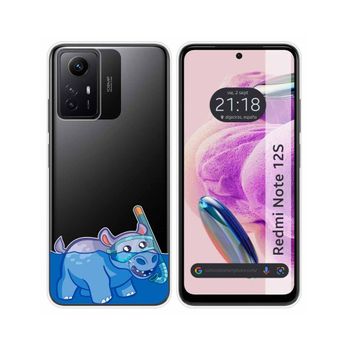 Funda Silicona Transparente Xiaomi Redmi Note 12s Diseño Hipo Dibujos