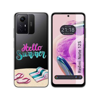 Funda Silicona Transparente Xiaomi Redmi Note 12s Diseño Summer Dibujos