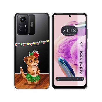 Funda Silicona Transparente Xiaomi Redmi Note 12s Diseño Suricata Dibujos