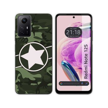 Funda Silicona Xiaomi Redmi Note 12s Diseño Camuflaje 01 Dibujos