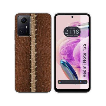 Funda Silicona Xiaomi Redmi Note 12s Diseño Cuero 01 Dibujos