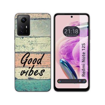 Funda Silicona Xiaomi Redmi Note 12s Diseño Madera 01 Dibujos