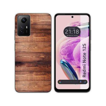 Funda Silicona Xiaomi Redmi Note 12s Diseño Madera 02 Dibujos