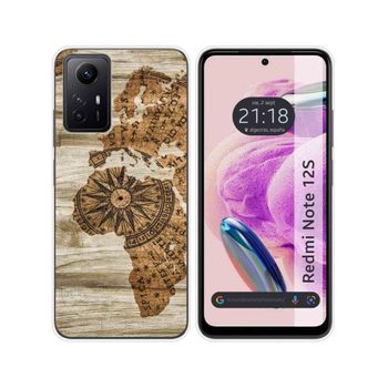 Funda Silicona Xiaomi Redmi Note 12s Diseño Madera 07 Dibujos