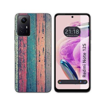 Funda Silicona Xiaomi Redmi Note 12s Diseño Madera 10 Dibujos