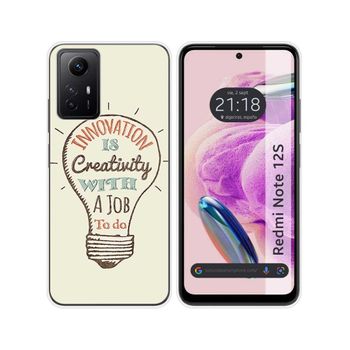 Funda Silicona Xiaomi Redmi Note 12s Diseño Creativity Dibujos