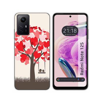 Funda Silicona Xiaomi Redmi Note 12s Diseño Pajaritos Dibujos