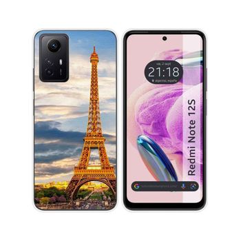 Funda Silicona Xiaomi Redmi Note 12s Diseño Paris Dibujos