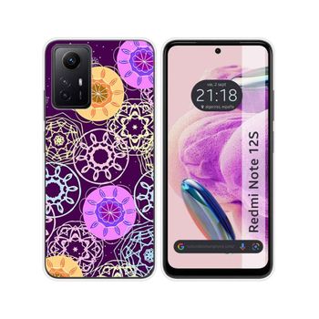 Funda Silicona Xiaomi Redmi Note 12s Diseño Radial Dibujos