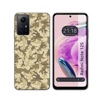 Funda Silicona Xiaomi Redmi Note 12s Diseño Sand Camuflaje Dibujos