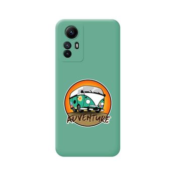 Funda Silicona Líquida Verde Xiaomi Redmi Note 12s Diseño Adventure Dibujos