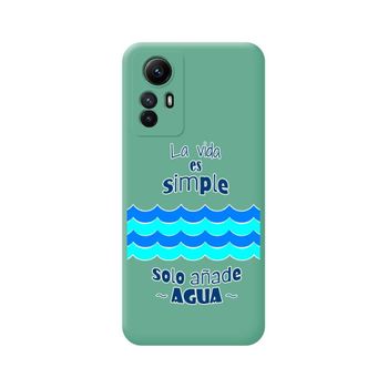 Funda Silicona Líquida Verde Xiaomi Redmi Note 12s Diseño Agua Dibujos
