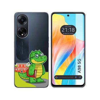 Funda Silicona Transparente Oppo A98 5g Diseño Coco Dibujos