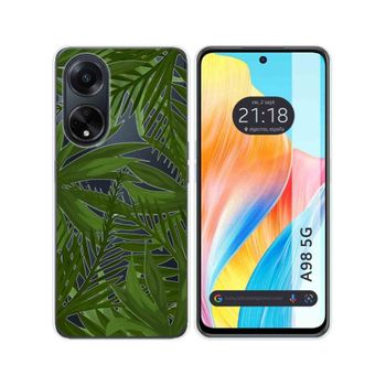 Funda Silicona Transparente Oppo A98 5g Diseño Jungla Dibujos