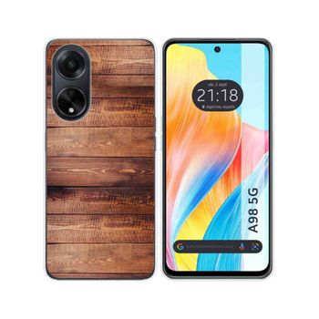 Funda Silicona Oppo A98 5g Diseño Madera 02 Dibujos