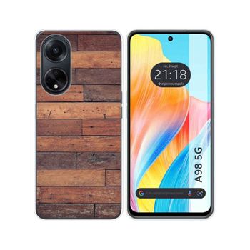 Funda Silicona Oppo A98 5g Diseño Madera 03 Dibujos