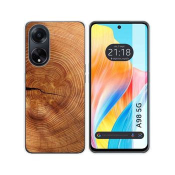 Funda Silicona Oppo A98 5g Diseño Madera 04 Dibujos