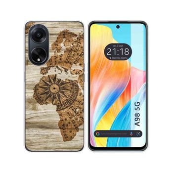 Funda Silicona Oppo A98 5g Diseño Madera 07 Dibujos