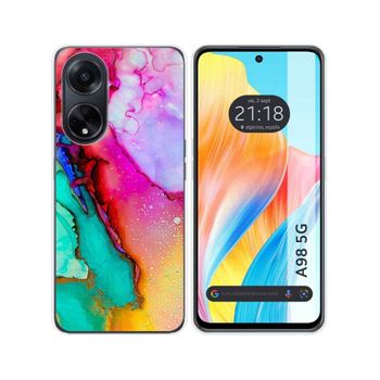 Funda Silicona Oppo A98 5g Diseño Mármol 15 Dibujos