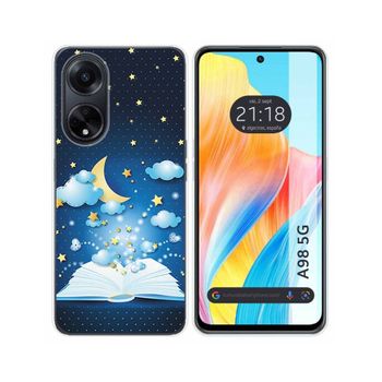 Funda Silicona Oppo A98 5g Diseño Libro Cuentos Dibujos