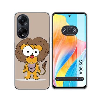 Funda Silicona Oppo A98 5g Diseño Leon Dibujos