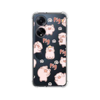 Funda Silicona Antigolpes Oppo A98 5g Diseño Cerdos Dibujos