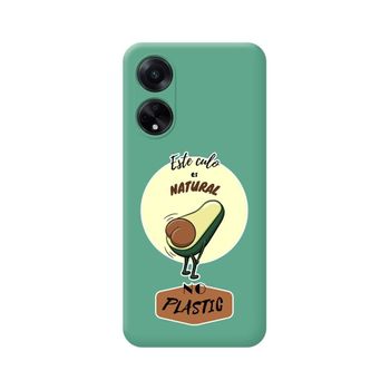 Funda Silicona Líquida Verde Oppo A98 5g Diseño Culo Natural Dibujos