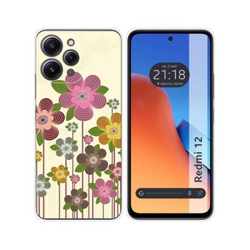 Funda Silicona Xiaomi Redmi 12 Diseño Primavera En Flor Dibujos