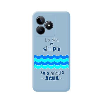 Realme C53 Funda Gel Tpu Silicona Líquida Azul